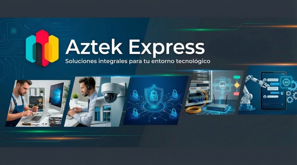 Servicios informáticos profesionales Guadalajara - Aztek Express reparación computadoras soporte técnico CCTV